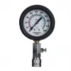 Analog manometer YATO YT-73022 0–20 bar, 75 mm dial, carbon steel, 0.5 m hose, 4 brass adapters, carry case