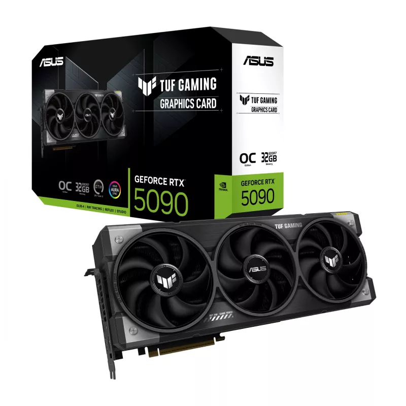 Graphics card ASUS TUF Gaming GeForce RTX 5090 — 32 GB GDDR7, 512-bit, PCIe 5.0, 3-fan
