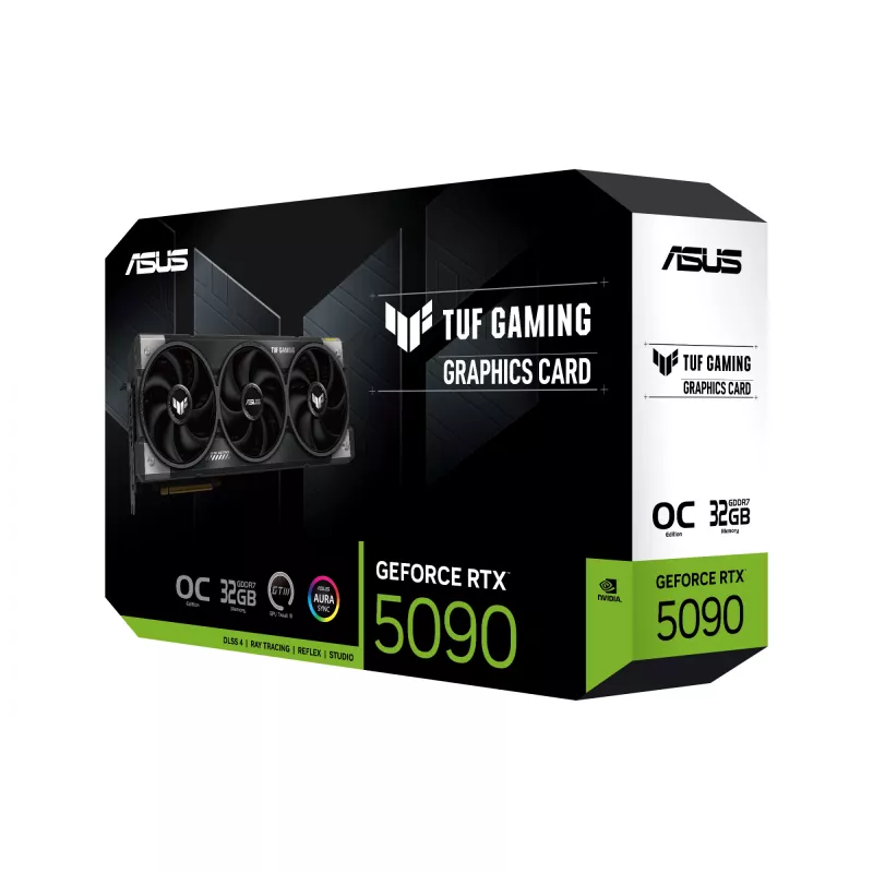 Graphics card ASUS TUF Gaming GeForce RTX 5090 — 32 GB GDDR7, 512-bit, PCIe 5.0, 3-fan