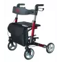Four-wheel aluminium walker ANTAR AT51006, foldable, adjustable height, 20 cm wheels, max load 136 kg, seat 25×46 cm, weight 7.35 kg