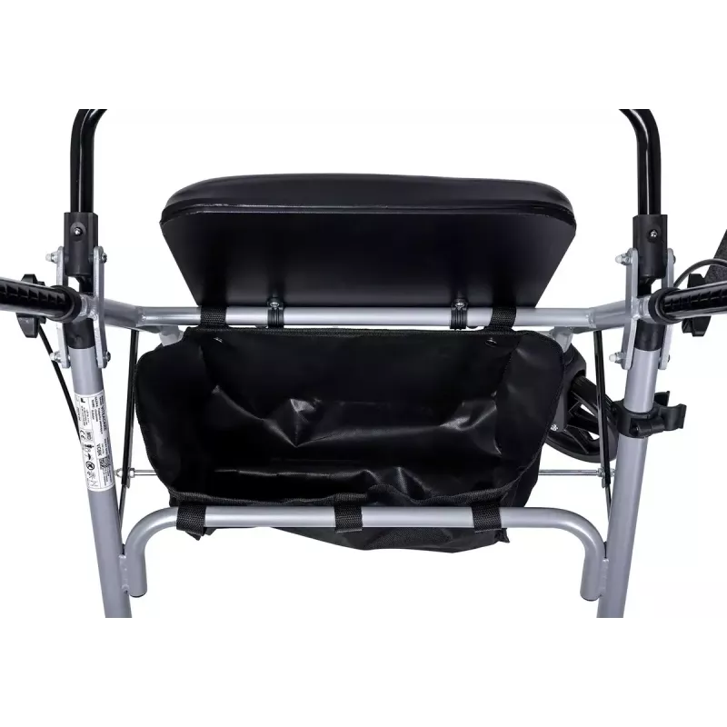 MDH PPC035 wheeled walker / rollator with seat and basket, aluminium, foldable, max load 136 kg