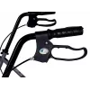 MDH PPC035 wheeled walker / rollator with seat and basket, aluminium, foldable, max load 136 kg