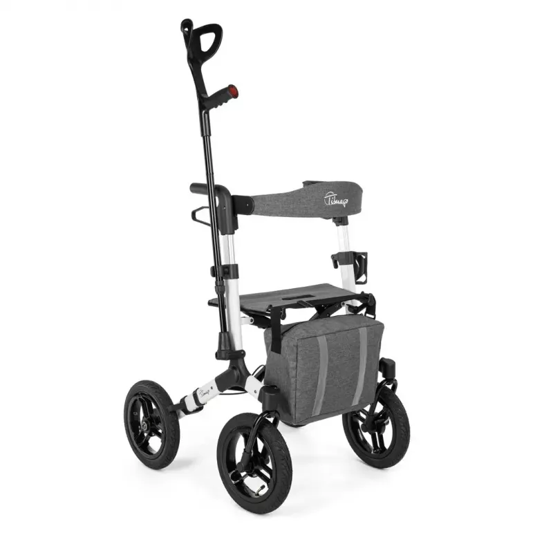 Off-road four-wheel rollator TIMAGO RANGER, aluminium, adjustable height 89.5–102.5 cm, load 136 kg, foldable