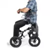Off-road four-wheel rollator TIMAGO RANGER, aluminium, adjustable height 89.5–102.5 cm, load 136 kg, foldable