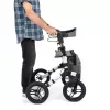 Off-road four-wheel rollator TIMAGO RANGER, aluminium, adjustable height 89.5–102.5 cm, load 136 kg, foldable