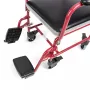 TIMAGO FS 692 Foldable Toilet Wheelchair with Commode Seat, Steel Frame, 4 Wheels, 100 kg Capacity