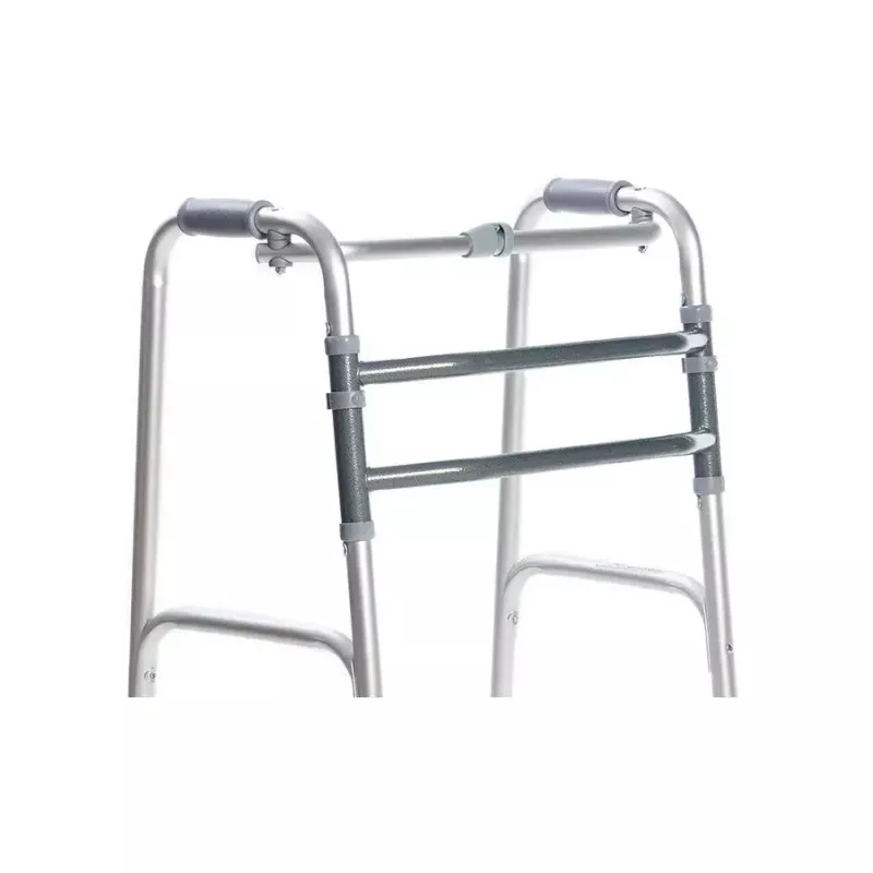 Walking frame VITEA CARE VCBP0031 aluminium, adjustable height 82–100 cm, width 600 mm, max load 110 kg, 12 cm wheels