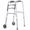 Walking frame VITEA CARE VCBP0031 aluminium, adjustable height 82–100 cm, width 600 mm, max load 110 kg, 12 cm wheels