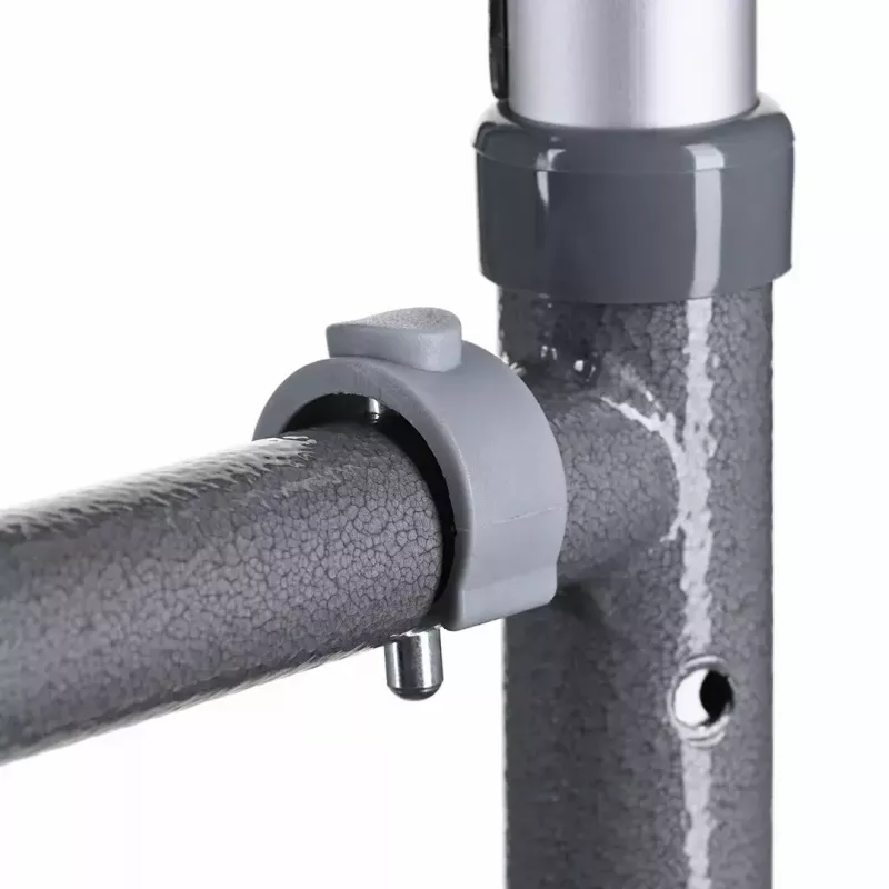 Walking frame VITEA CARE VCBP0031 aluminium, adjustable height 82–100 cm, width 600 mm, max load 110 kg, 12 cm wheels