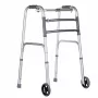 Walking frame VITEA CARE VCBP0031 aluminium, adjustable height 82–100 cm, width 600 mm, max load 110 kg, 12 cm wheels