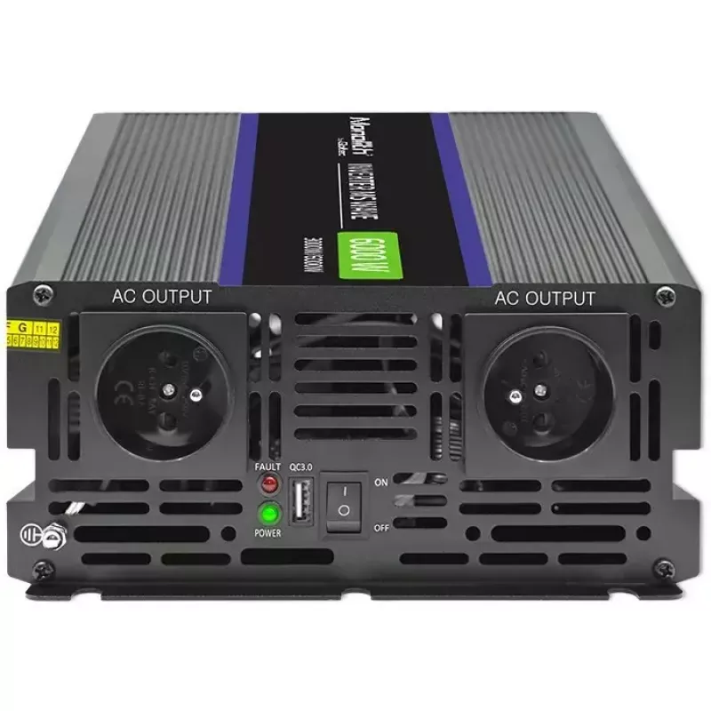Power Inverter QOLTEC Monolith 6000 MS 12V to 230V 6000W