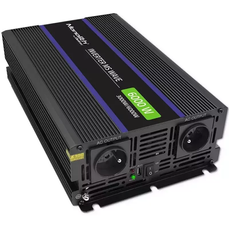 Power Inverter QOLTEC Monolith 6000 MS 12V to 230V 6000W