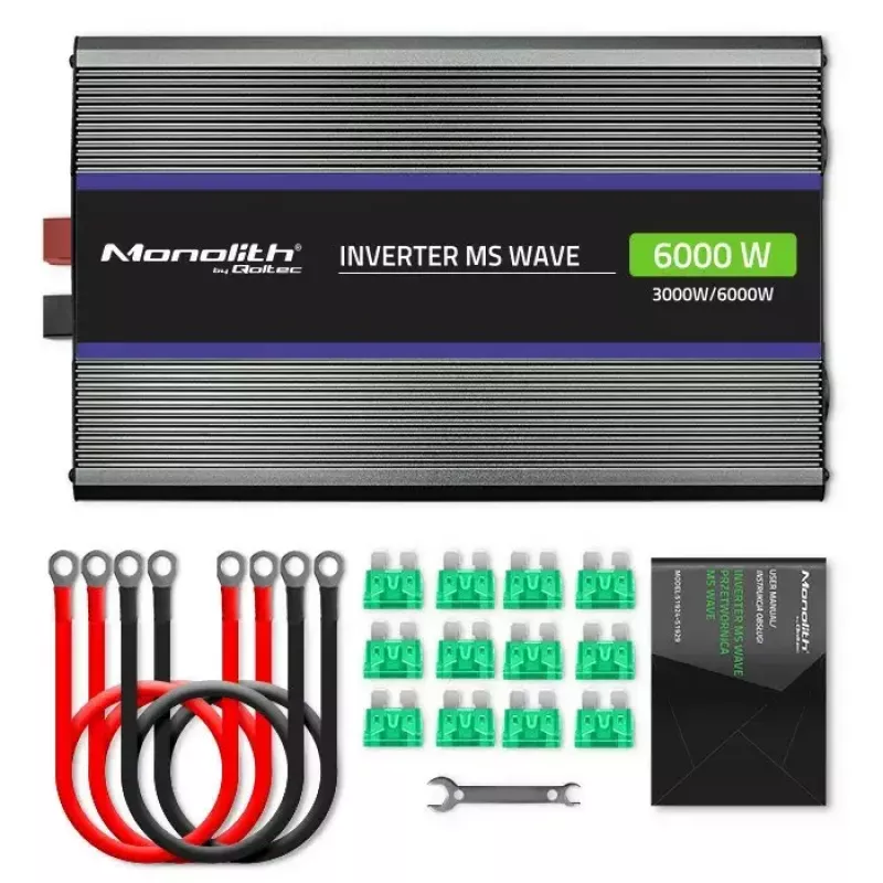 Power Inverter QOLTEC Monolith 6000 MS 12V to 230V 6000W
