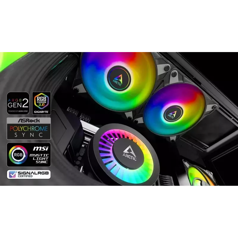 ARCTIC Liquid Freezer III 280 A-RGB - Multi Compatible All-in-One CPU Water Cooler with A-RGB