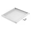 DIGITUS TN-19-5/9-1U-W-GY 1U 19 inch Fixed Rack Shelf, 500 mm Depth, Grey, 25 kg Load Capacity