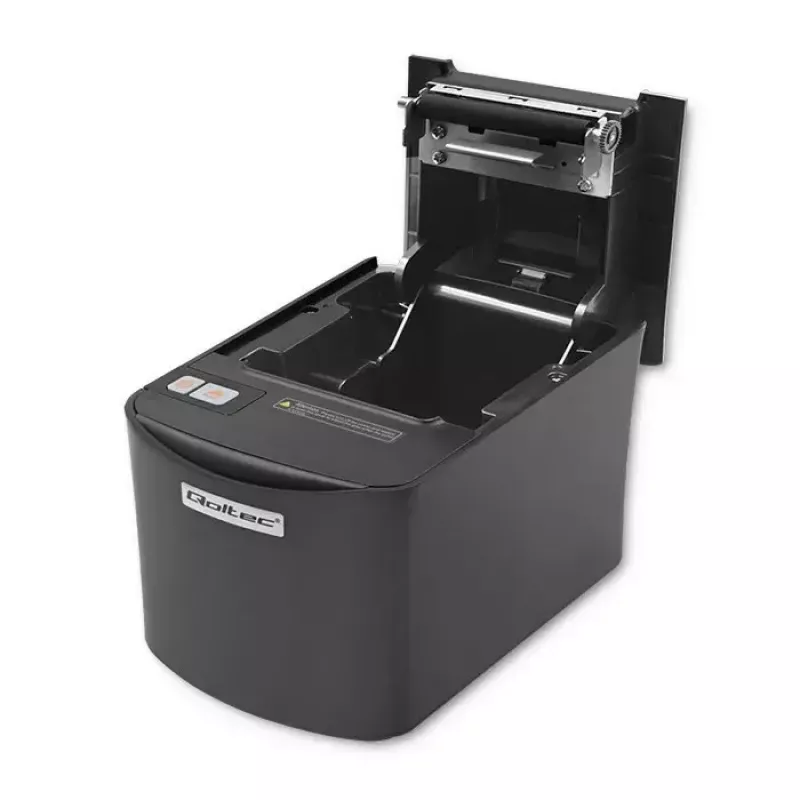 Thermal receipt printer QOLTEC 50256 with USB interface — compact POS printer