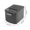 Thermal receipt printer QOLTEC 50256 with USB interface — compact POS printer