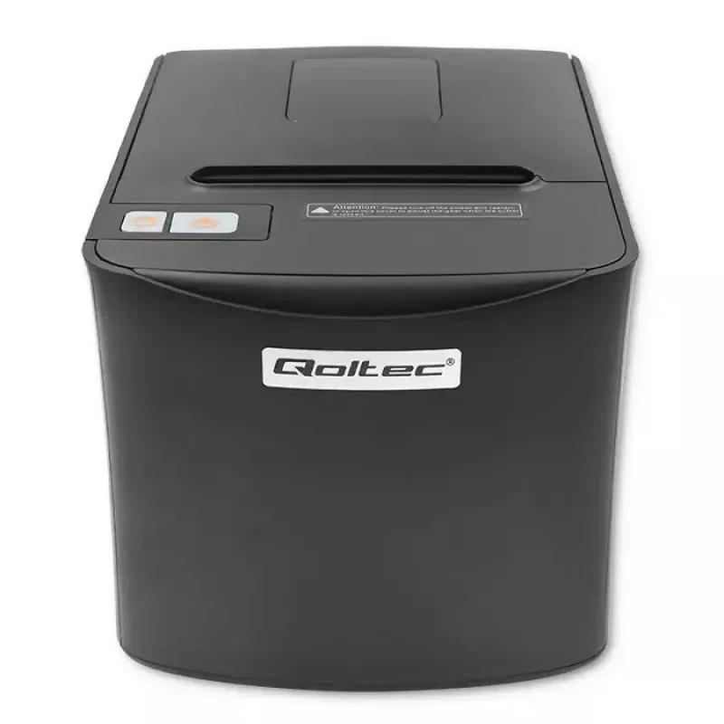 Thermal receipt printer QOLTEC 50256 with USB interface — compact POS printer