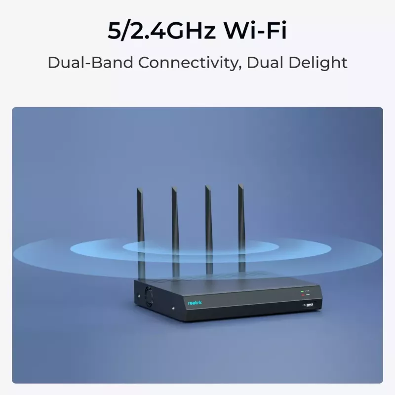 Reolink NVS12W 12-Channel Wi-Fi 6 NVR 16MP Support 2TB HDD