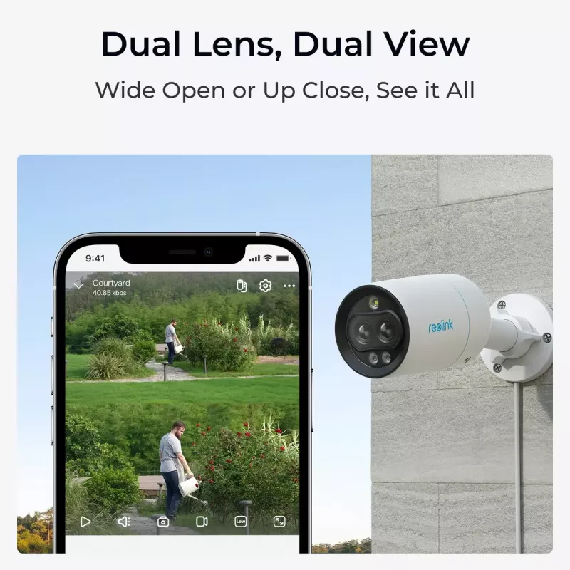 IP security camera Reolink P330M 4K Dual-Lens Color Night Vision