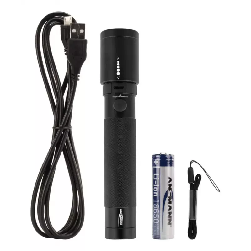 Ansmann Future T400FR Flashlight, 400 lm, IPX4, Black