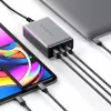 Mobile device charger Satechi ST-TC100GM-EU, 100 W, 2× USB-C, AC input 100–240 V, grey