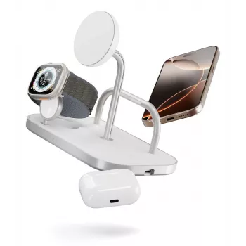 Mobile device charger ZENS ZEDC29W/00 Fast charging Wireless Silver White