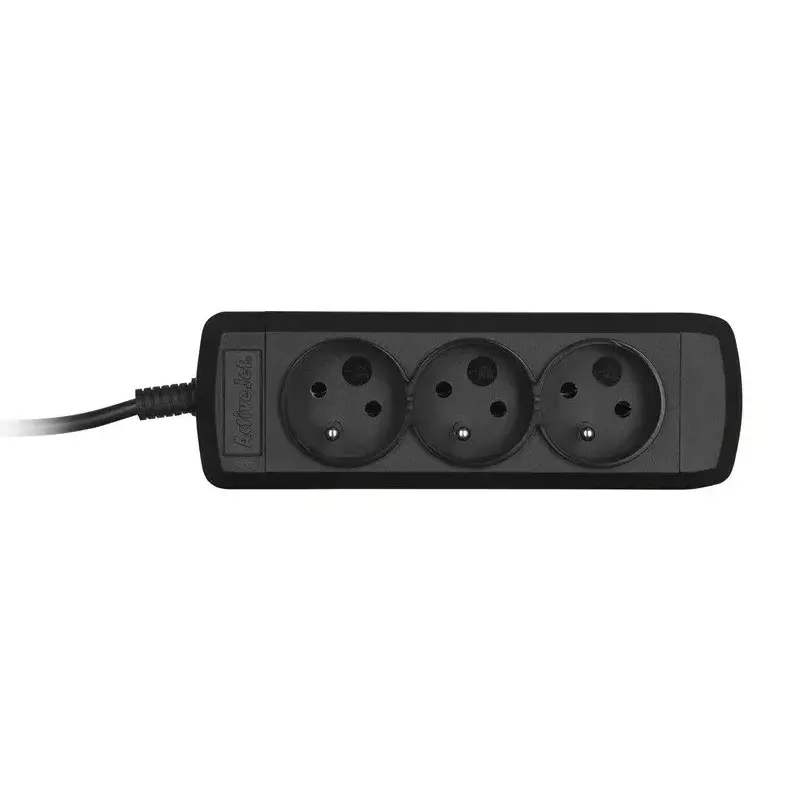 Power strip ActiveJet 3GNU - 3M - C, 3 sockets Type E, 3 m cable, 230 V, 10 A, black