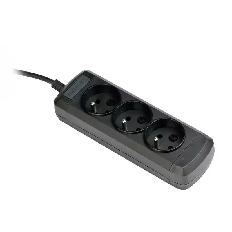 Power strip ActiveJet 3GNU - 3M - C, 3 sockets Type E, 3 m cable, 230 V, 10 A, black