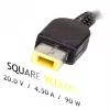 AKYGA Notebook Power Adaptor - 20v/4.5a, 90w Power And Slim Tip (also Known As Square Yellow) Plug
