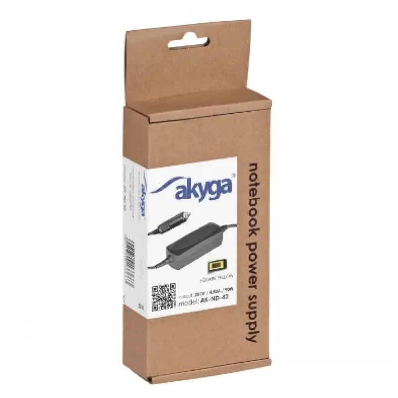 AKYGA Notebook Power Adaptor - 20v/4.5a, 90w Power And Slim Tip (also Known As Square Yellow) Plug