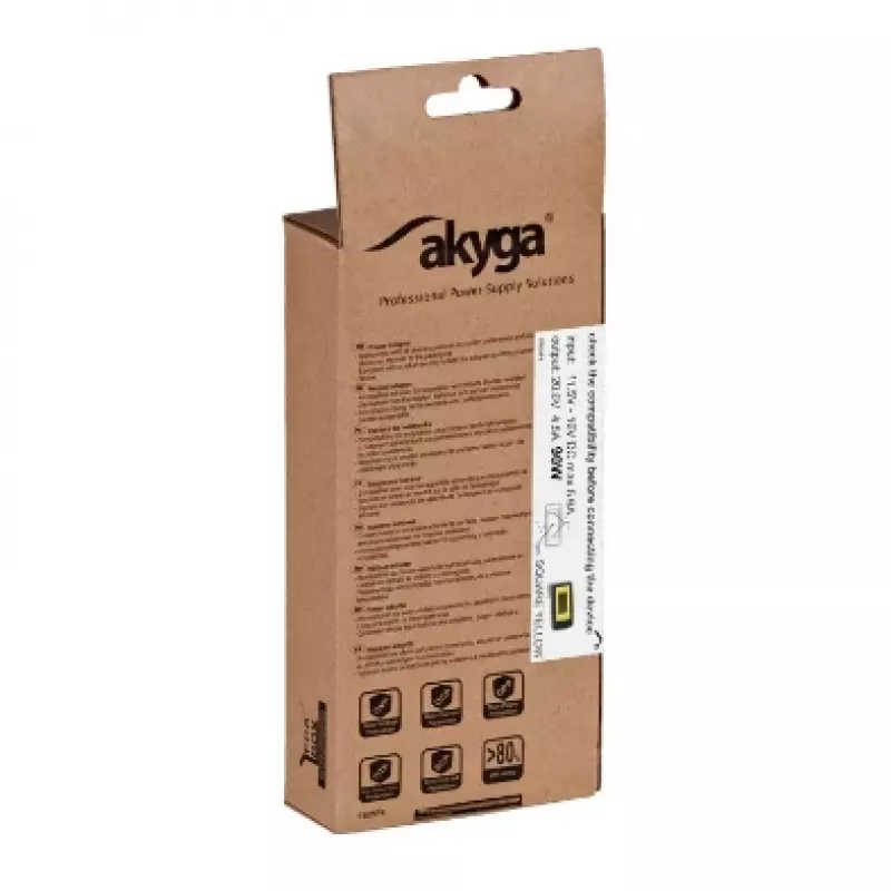 AKYGA Notebook Power Adaptor - 20v/4.5a, 90w Power And Slim Tip (also Known As Square Yellow) Plug