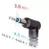 Power adapter Akyga AK-ND-53 90W 19.5V 4.62A for Dell laptops, 100–250V input, LED, 1.2m cable