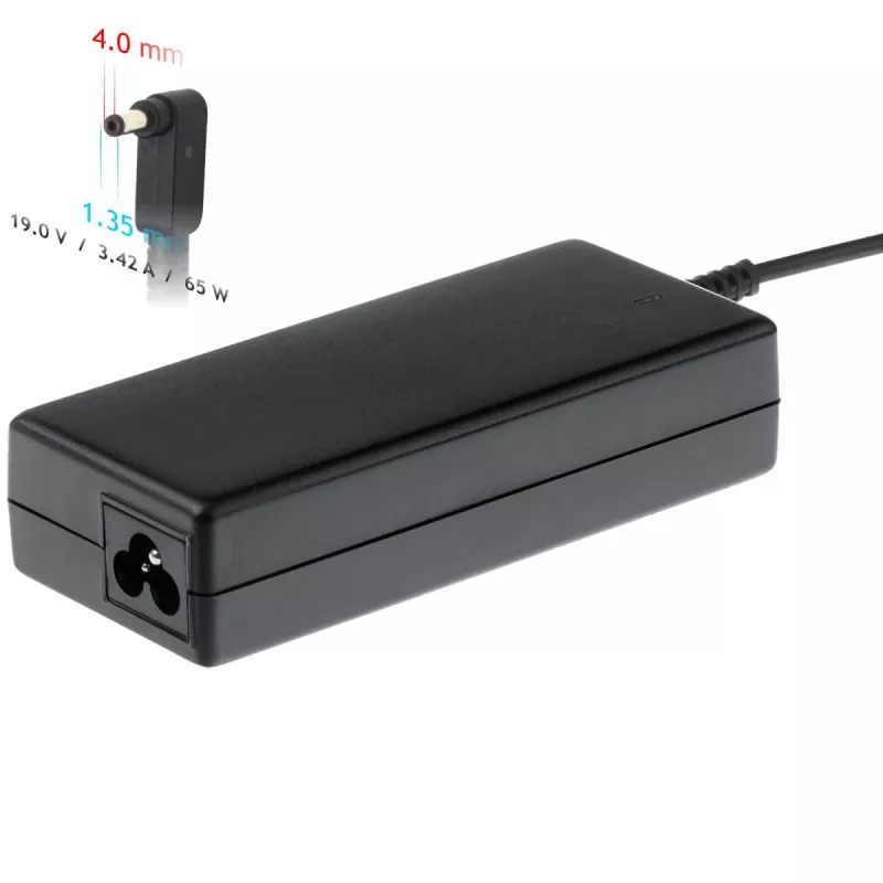 Akyga AK-ND-55 Laptop Power Adapter 19 V / 3.42 A, 65 W, 4.0 x 1.35 mm Plug, for Asus