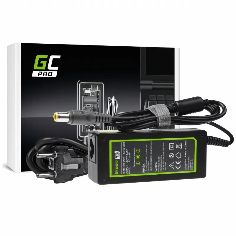 Green Cell Charger AC Adapter for Lenovo 20V | 3.25A | 65W | 7.7-5.5mm
