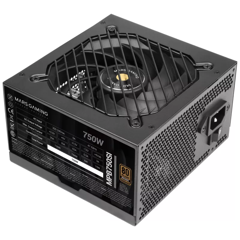 Mars Gaming MPB750SI power supply unit 750 W 24-pin ATX ATX Black