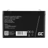 UPS battery Green Cell AGM40 — VRLA AGM 6V 14Ah, sealed lead‑acid, 94×50×151 mm, 1.8 kg