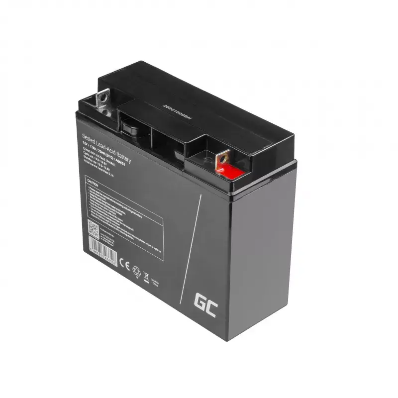 Sealed Lead Acid Battery Green Cell AGM51 12 V 17 Ah, VRLA, maintenance-free, 167×77×181 mm, 4.8 kg