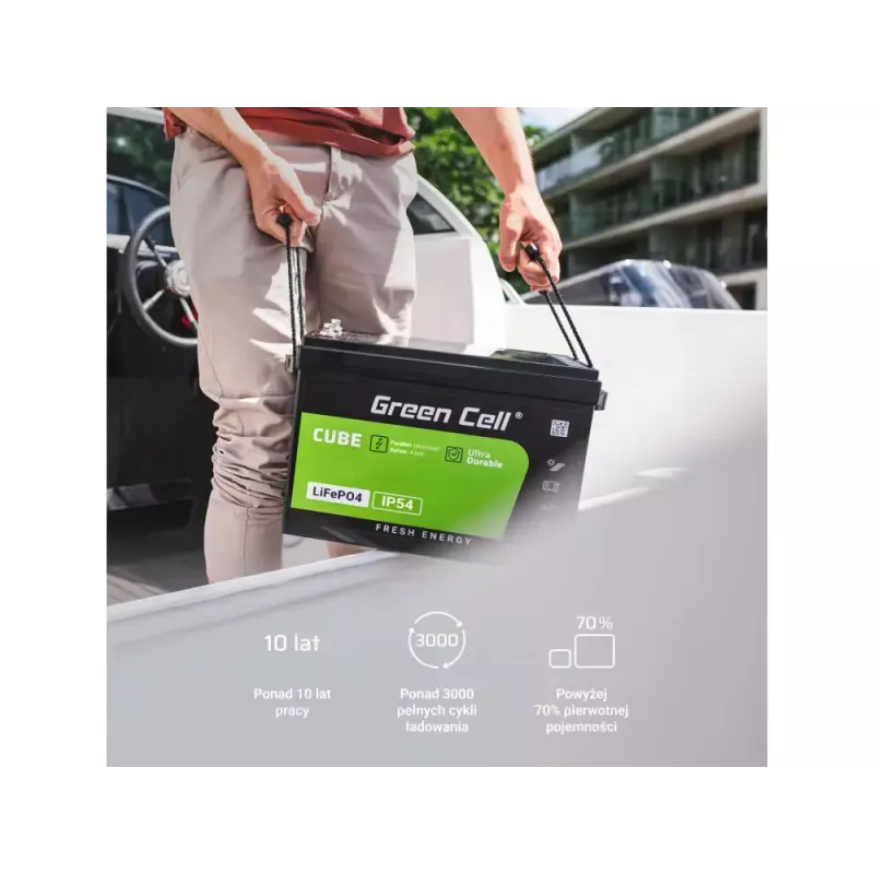 UPS battery Green Cell LFPGC12V100AH Lithium Iron Phosphate 12.8V 100Ah