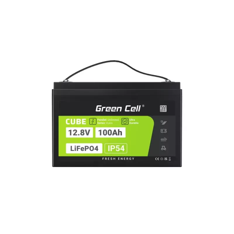 UPS battery Green Cell LFPGC12V100AH Lithium Iron Phosphate 12.8V 100Ah