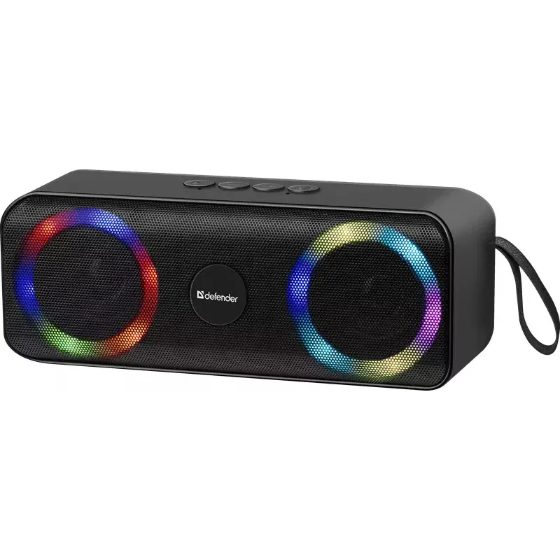 Portable Bluetooth Mono Speaker DEFENDER Q1 Black, 10W RMS, 1200 mAh, Bluetooth 5.0, MicroSD, FM, AUX, USB