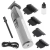 Beard trimmer Adler AD 2836S, cordless lithium battery, 0.9–6 mm, 4 length steps, stainless steel blades, silver