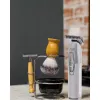 Beard trimmer Adler AD 2836S, cordless lithium battery, 0.9–6 mm, 4 length steps, stainless steel blades, silver
