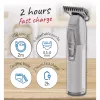Beard trimmer Adler AD 2836S, cordless lithium battery, 0.9–6 mm, 4 length steps, stainless steel blades, silver
