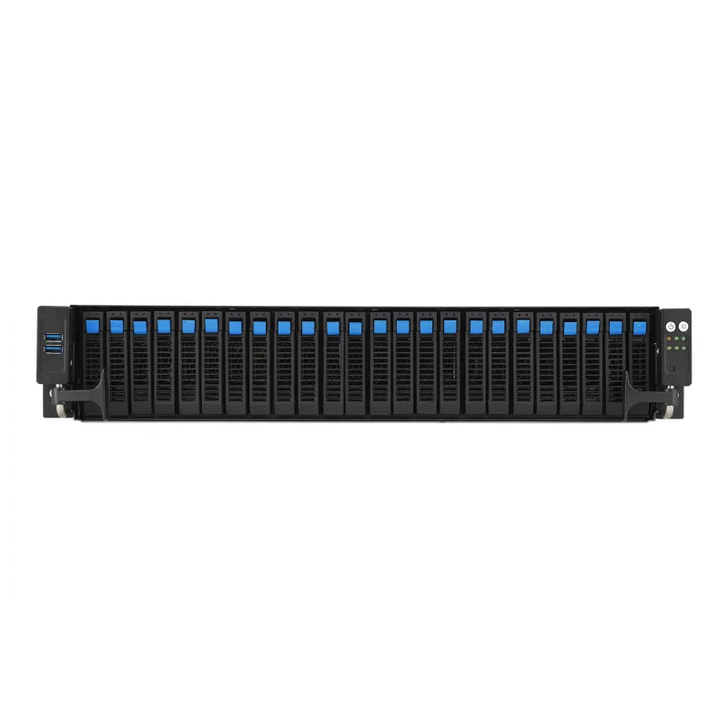 ASUS RS521A-E12-RS24U Socket SP5 Rack (2U) Black, Silver