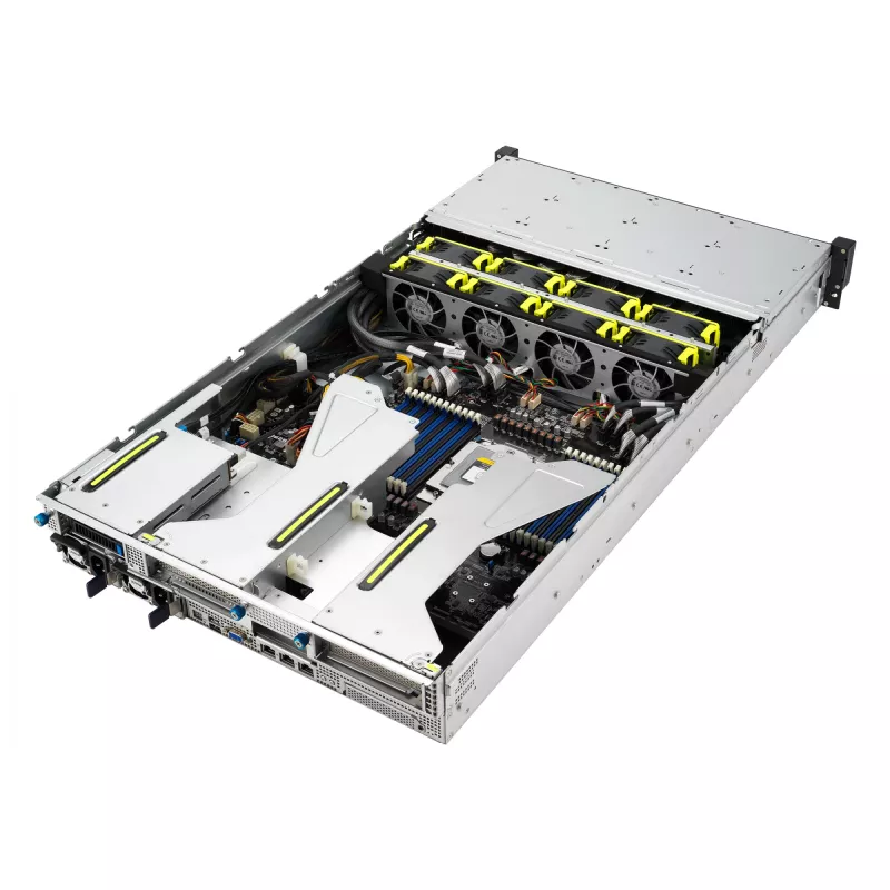 ASUS RS521A-E12-RS24U Socket SP5 Rack (2U) Black, Silver