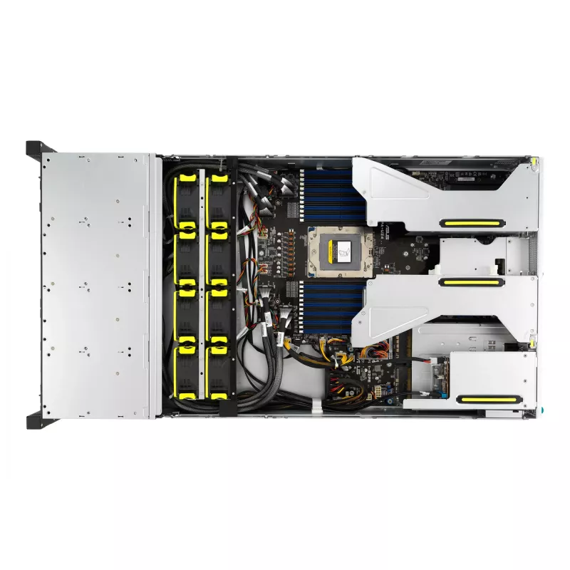ASUS RS521A-E12-RS24U Socket SP5 Rack (2U) Black, Silver
