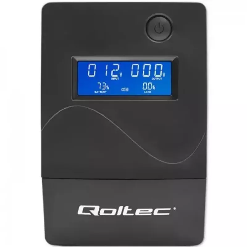 Uninterruptible Power Supply Qoltec Monolith 0.85 kVA 480 W 2 AC outlets