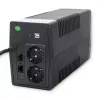 Uninterruptible Power Supply Qoltec Monolith 0.85 kVA 480 W 2 AC outlets