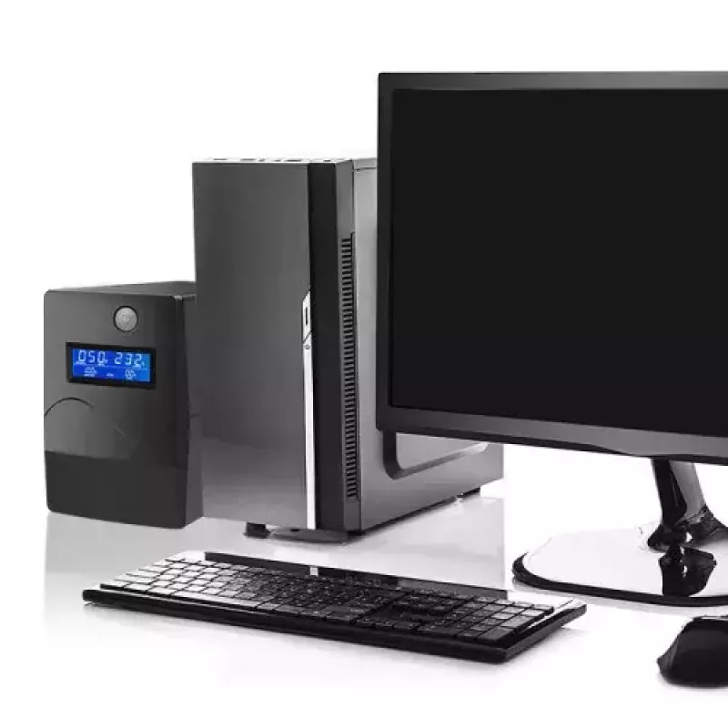 Uninterruptible Power Supply Qoltec Monolith 0.85 kVA 480 W 2 AC outlets